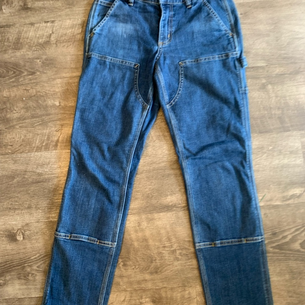 Carhartt Blue Straight Leg Jeans Classic Denim